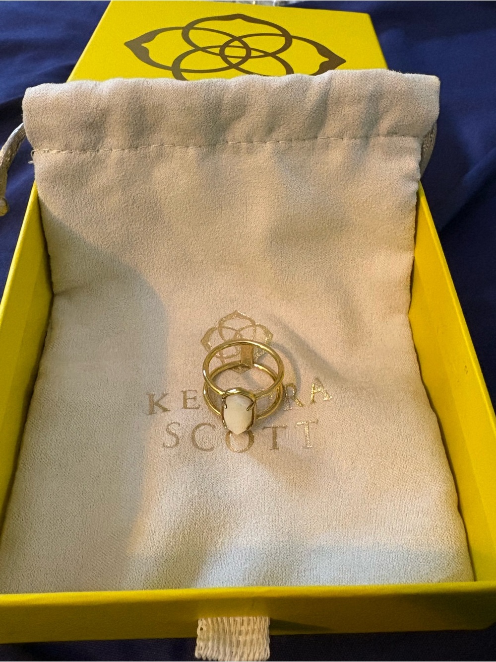 Kendra Scott Rose Gold Elyse Ring size 6/7